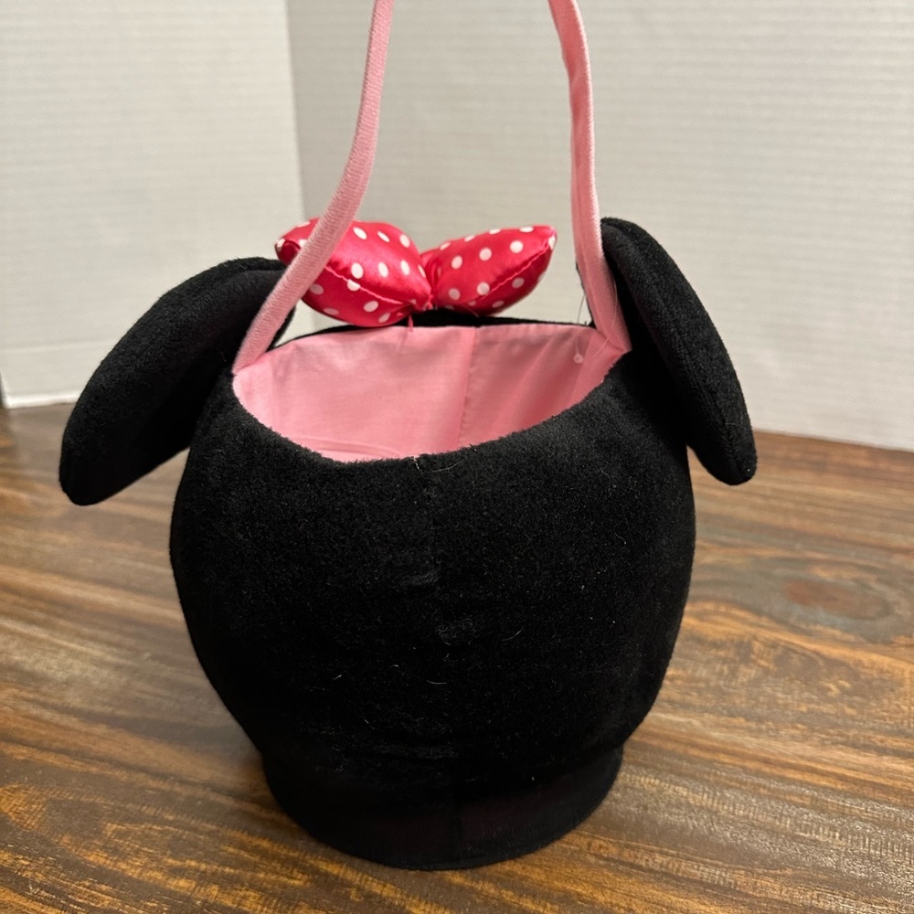 Disney Minnie Mouse Plush Bag in Black, Pink, Red - Picture 3 of 6